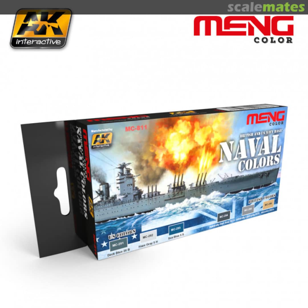 Boxart British and US Navy Basic Naval Colors MC-811 Meng Color