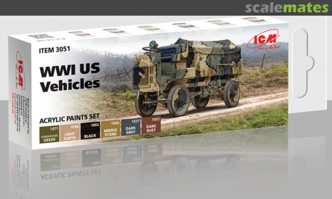 Boxart WWI US Vehicles  ICM
