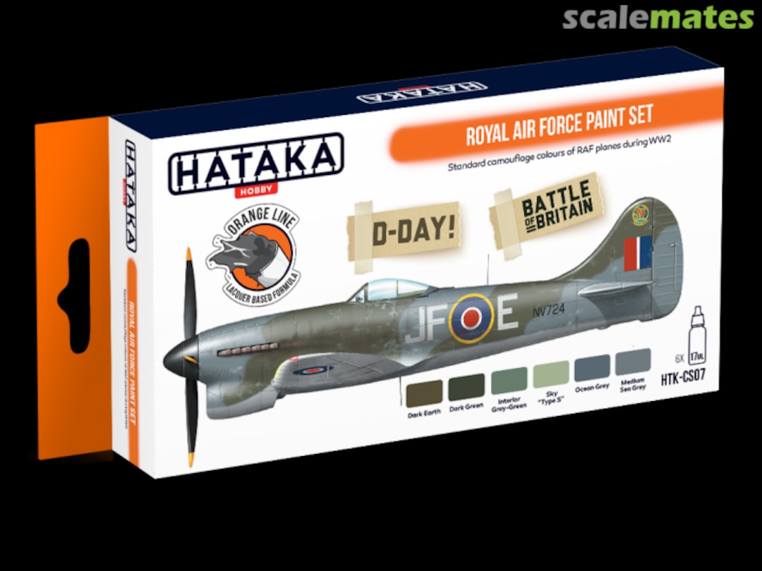 Boxart Royal Air Force paint set HTK-CS07 Hataka Hobby Orange Line