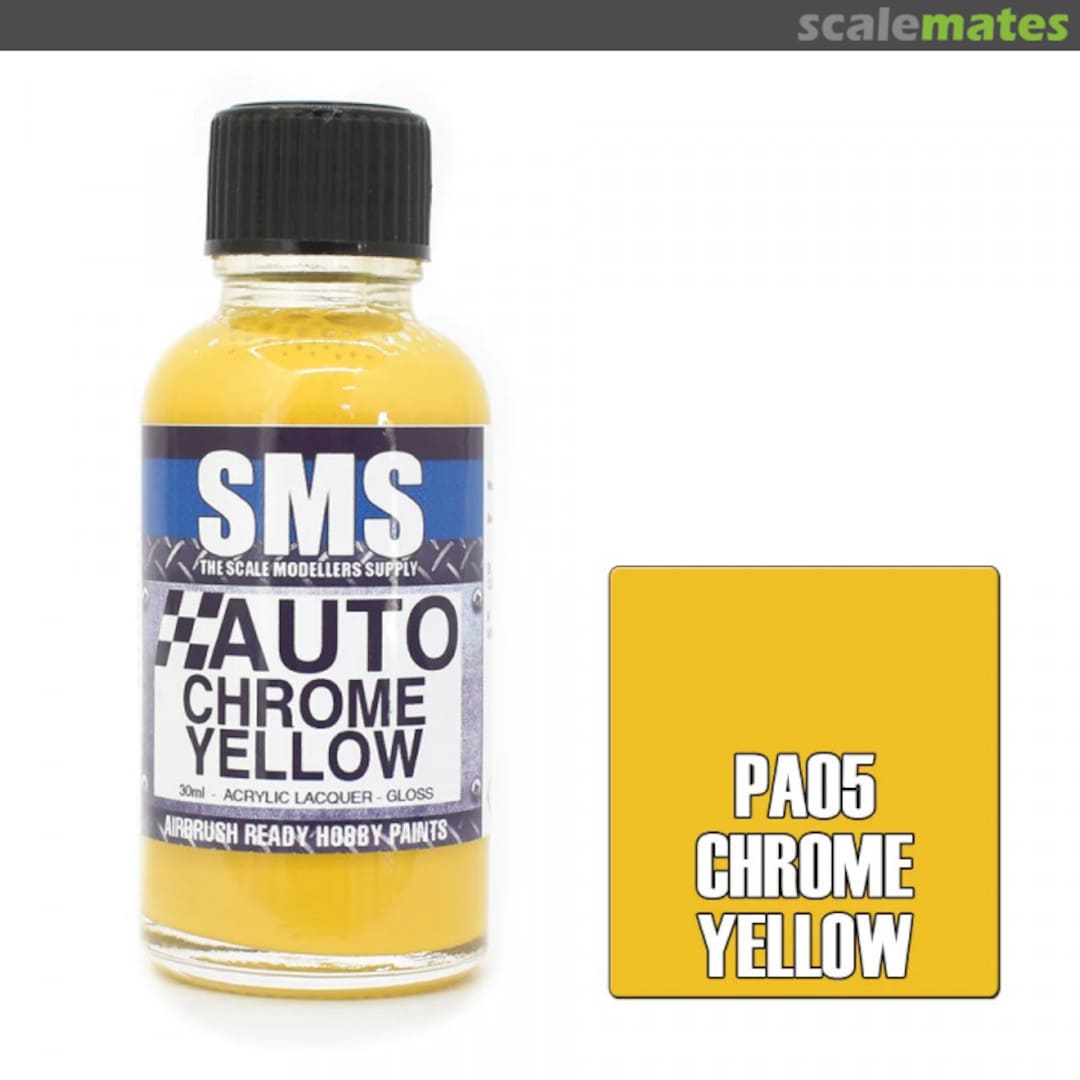 Boxart Auto Colour CHROME YELLOW SMS Boxart Auto Colour CHROME YELLOW SMS