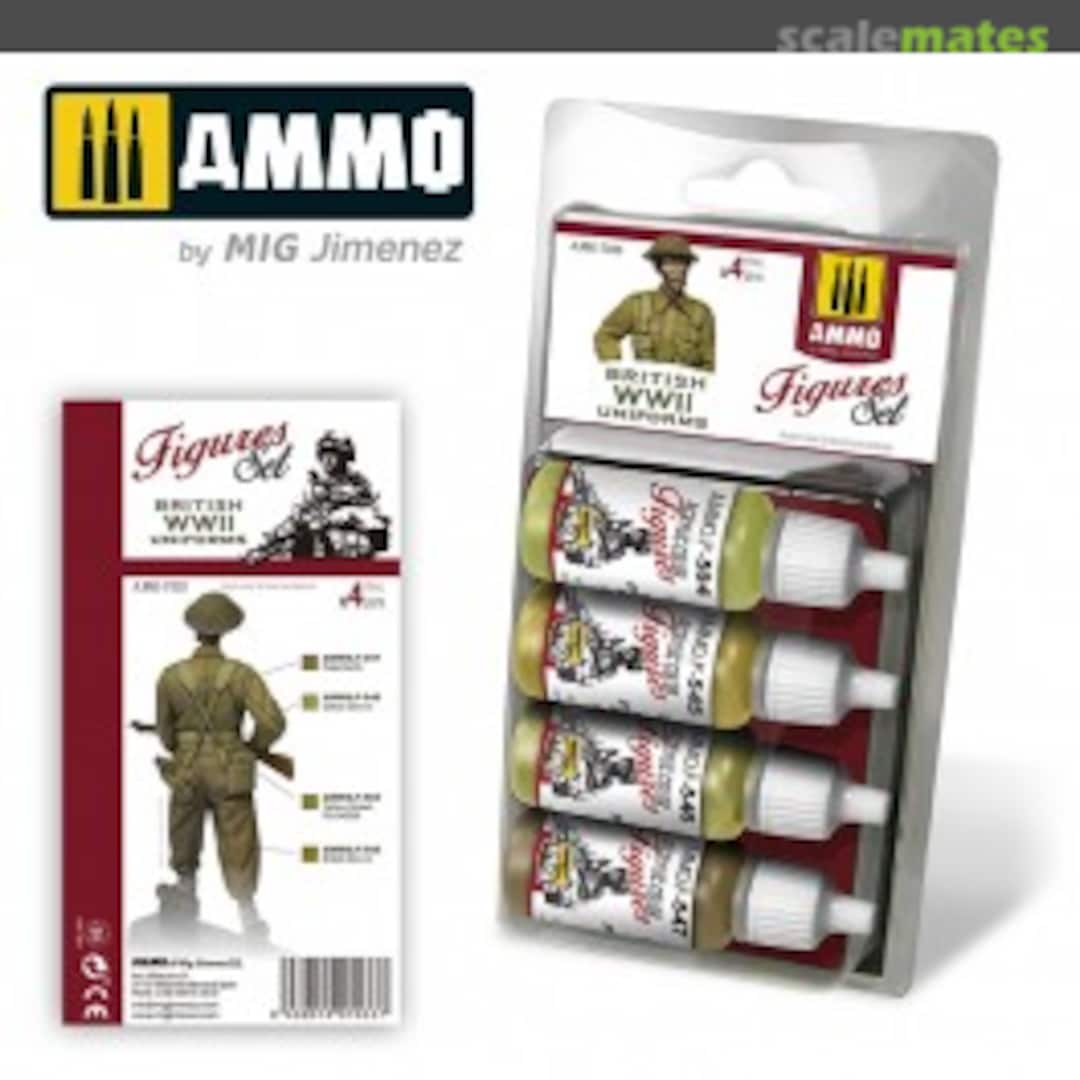 Boxart Figures Set - British WWII Uniforms A.MIG-7033 Ammo by Mig Jimenez