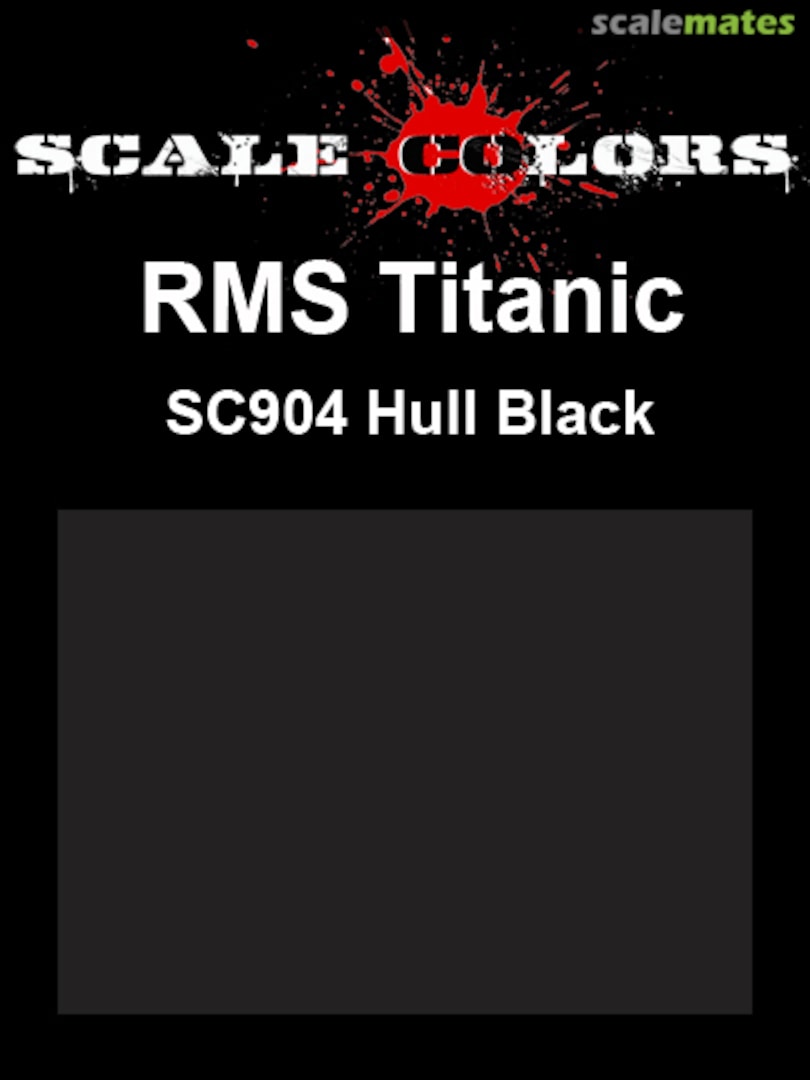 Boxart RMS Titanic Hull Black SC904 Scale Colors Boxart RMS Titanic Hull Black SC904 Scale Colors