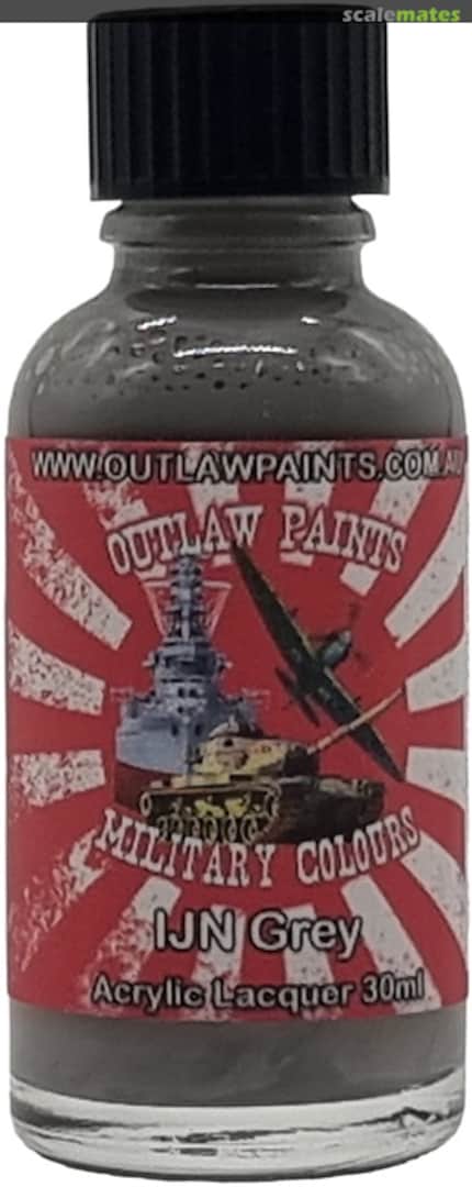 Boxart Japanese Military Colour - IJN Grey OP060MIL Outlaw Paints Boxart Japanese Military Colour - IJN Grey OP060MIL Outlaw Paints