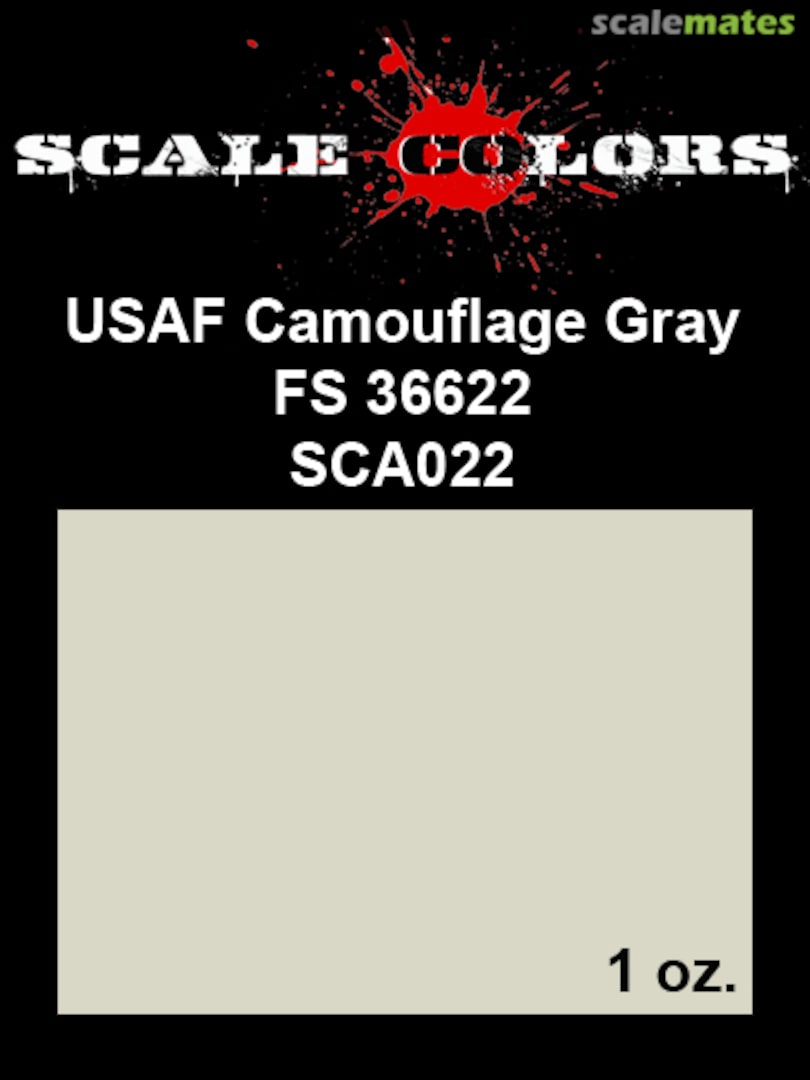 Boxart USAF Camouflage Gray FS36622 SCA022 Scale Colors Boxart USAF Camouflage Gray FS36622 SCA022 Scale Colors