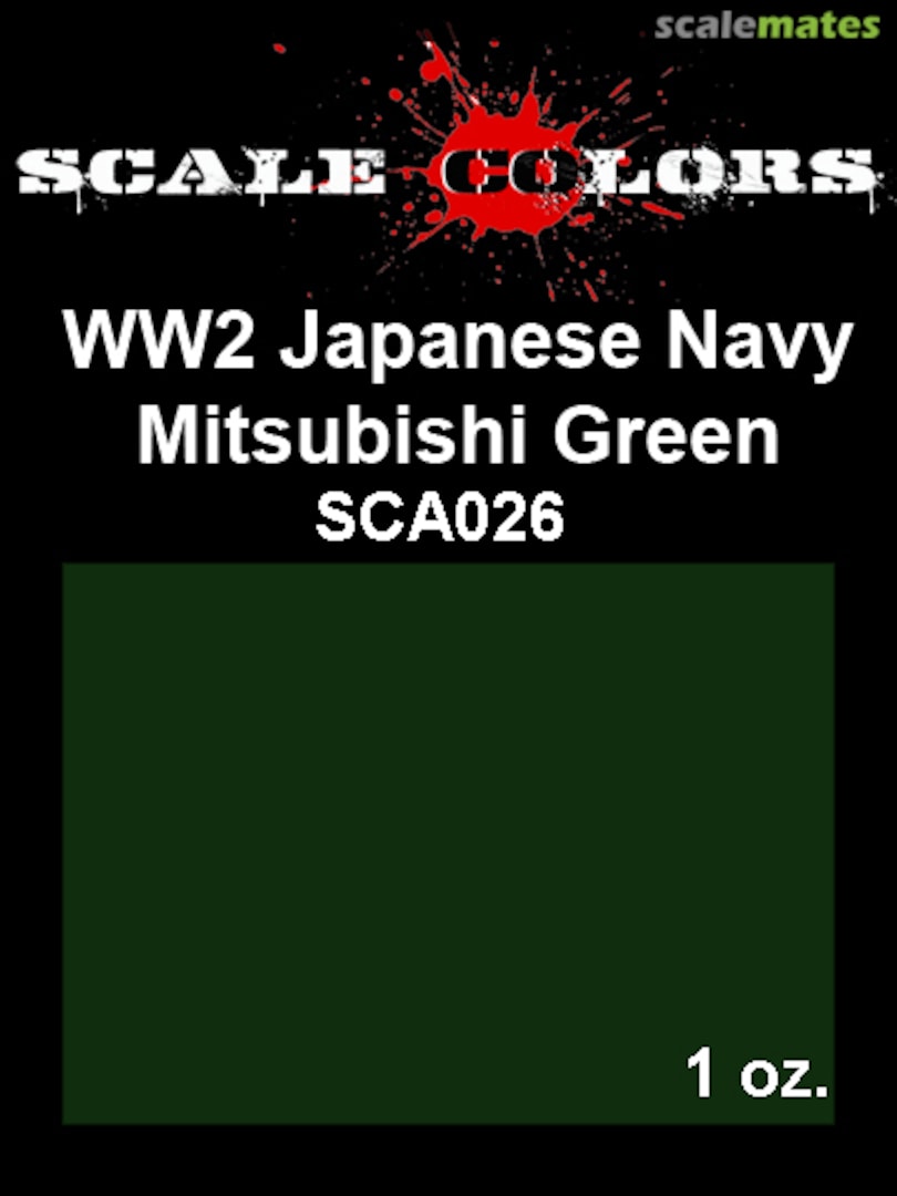 Boxart IJN Mitsubishi Green SCA026 Scale Colors Boxart IJN Mitsubishi Green SCA026 Scale Colors