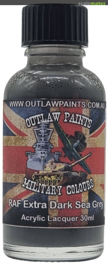 Boxart British Military Colour - RAF Extra Dark Sea Grey BS381C/640 OP078MIL Outlaw Paints Boxart British Military Colour - RAF Extra Dark Sea Grey BS381C/640 OP078MIL Outlaw Paints