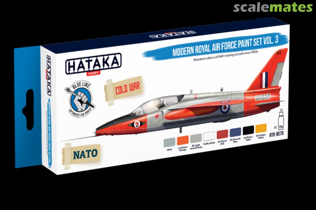 Boxart Modern Royal Air Force Paint set vol. 3 HTK-BS70 Hataka Hobby Blue Line Boxart Modern Royal Air Force Paint set vol. 3 HTK-BS70 Hataka Hobby Blue Line