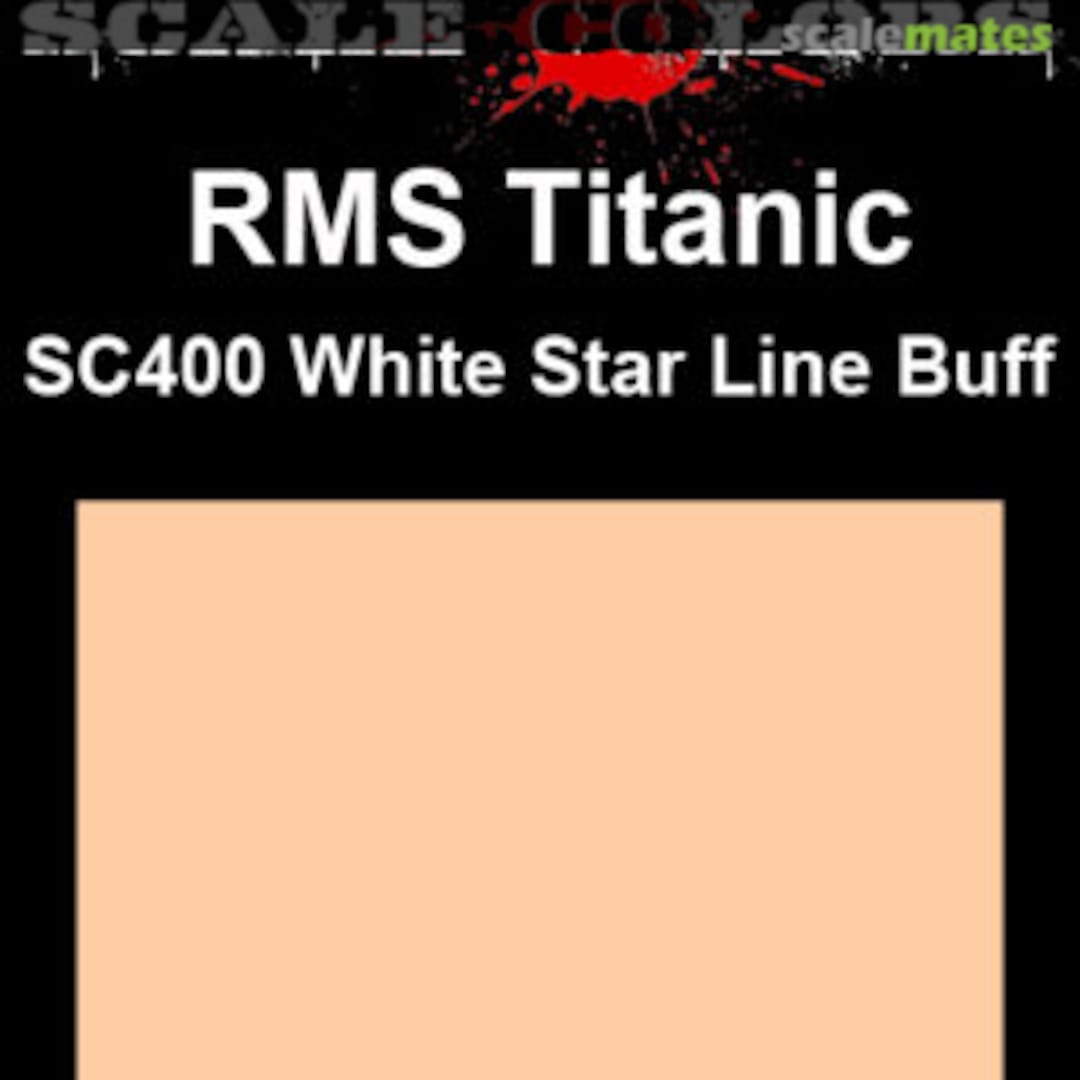 Boxart RMS Titanic White Star Line Buff SC400 Scale Colors Boxart RMS Titanic White Star Line Buff SC400 Scale Colors