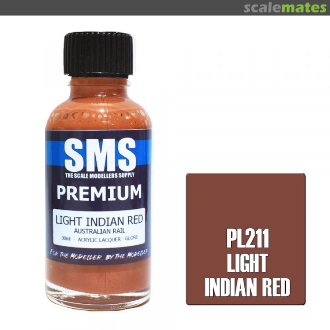 Boxart Premium LIGHT INDIAN RED (Australian Rail) PL211 SMS Boxart Premium LIGHT INDIAN RED (Australian Rail) PL211 SMS