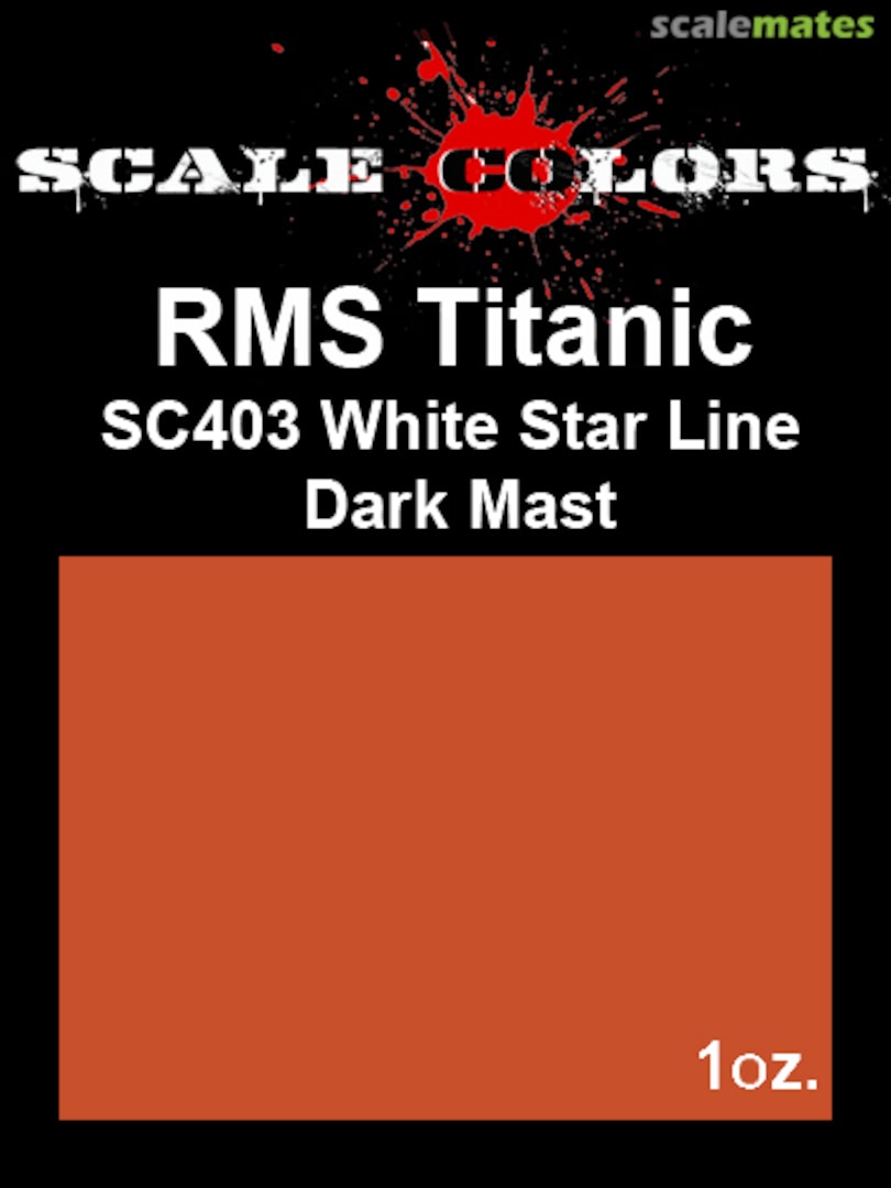 Boxart RMS Titanic White Star Line Dark Mast SC403 Scale Colors Boxart RMS Titanic White Star Line Dark Mast SC403 Scale Colors