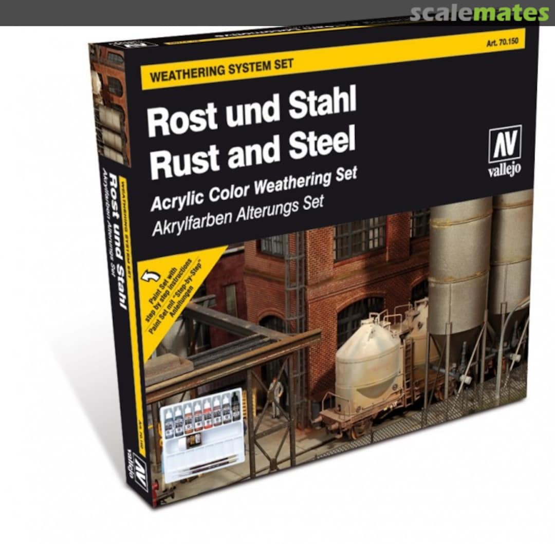 Boxart Rust and Steel 70.150 Vallejo Model Color Boxart Rust and Steel 70.150 Vallejo Model Color