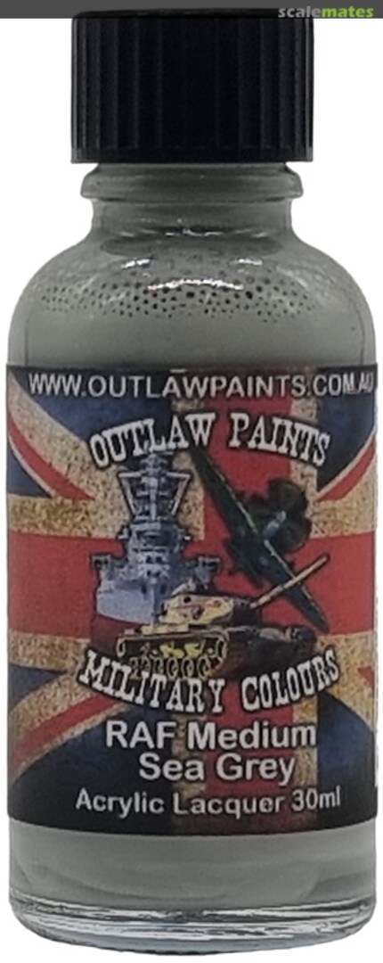 Boxart British Military Colour - RAF Medium Sea Grey BS381C/637 OP098MIL Outlaw Paints Boxart British Military Colour - RAF Medium Sea Grey BS381C/637 OP098MIL Outlaw Paints