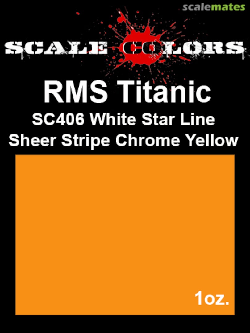 Boxart RMS Titanic White Star Line Sheer Stripe Chrome Yellow SC406 Scale Colors Boxart RMS Titanic White Star Line Sheer Stripe Chrome Yellow SC406 Scale Colors