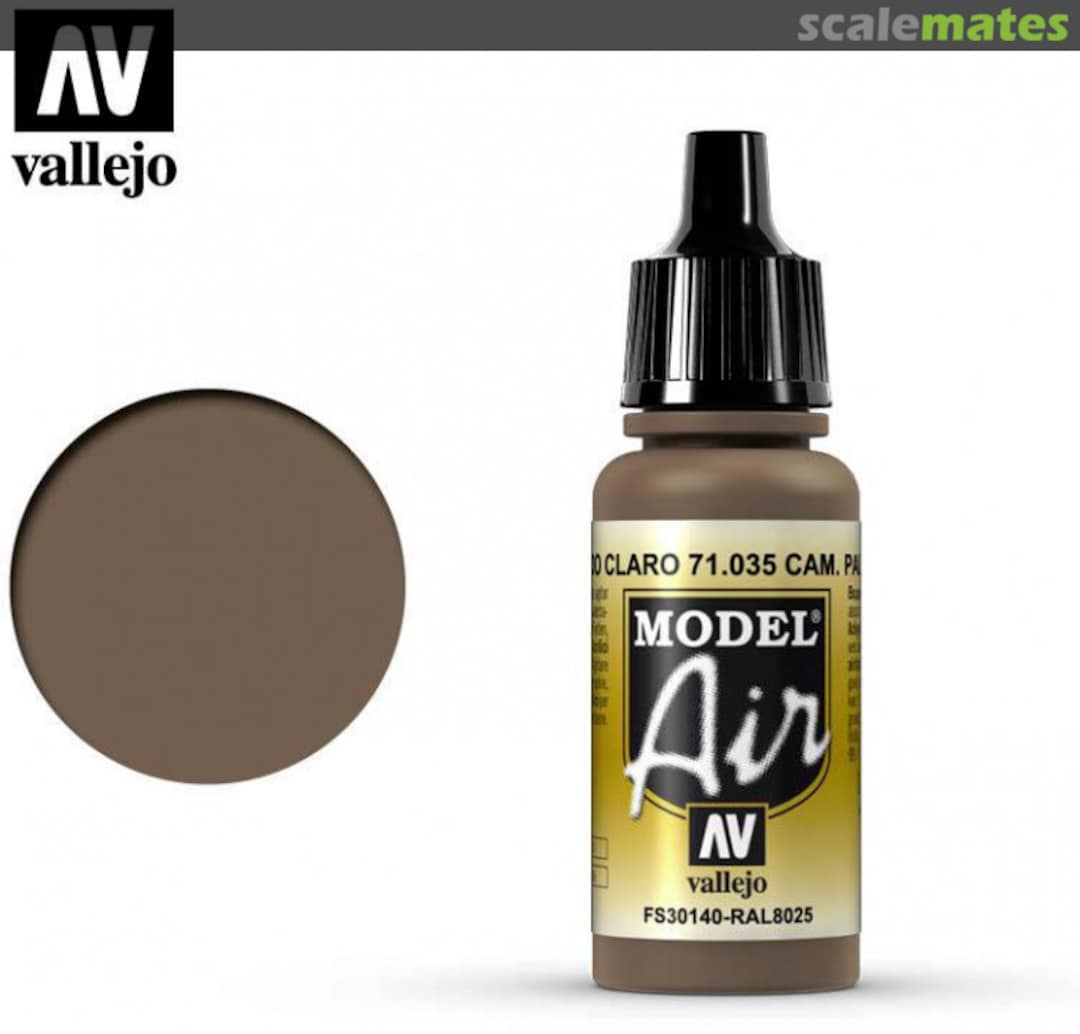 Boxart Camouflage Pale Brown - FS30140 - RAL 8025 71.035 Vallejo Model Air Boxart Camouflage Pale Brown - FS30140 - RAL 8025 71.035 Vallejo Model Air