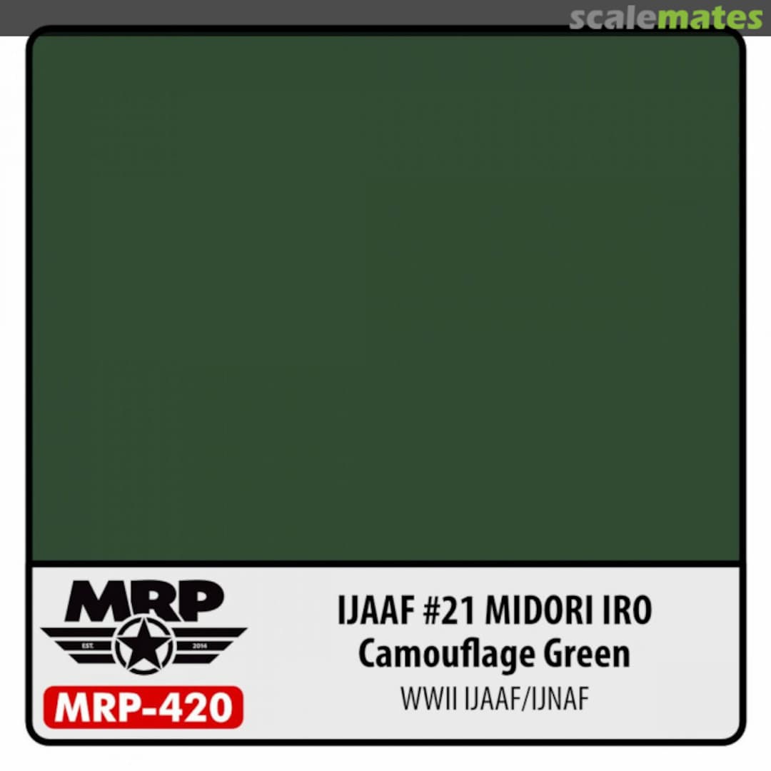 Boxart IJAAF #21 Midori Iro (Camouflage Green) (WWII IJAAF/IJNAF) MR.Paint Boxart IJAAF #21 Midori Iro (Camouflage Green) (WWII IJAAF/IJNAF) MR.Paint
