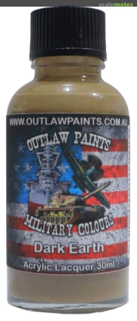 Boxart US Military Colour - Dark Earth OP021MIL Outlaw Paints Boxart US Military Colour - Dark Earth OP021MIL Outlaw Paints
