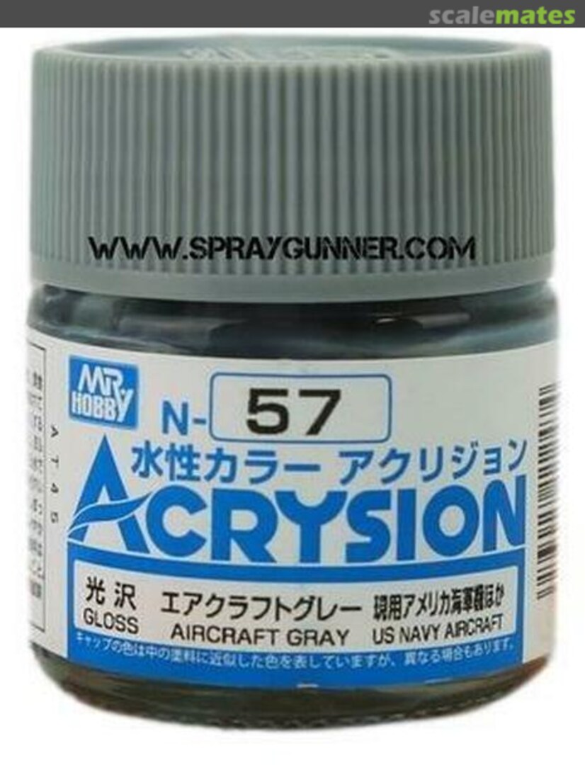 Boxart Aircraft Gray N57 Mr. ACRYSION Boxart Aircraft Gray N57 Mr. ACRYSION