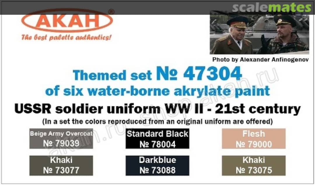 Boxart USSR Soldiers Uniforms WWII - 21st century  Akan