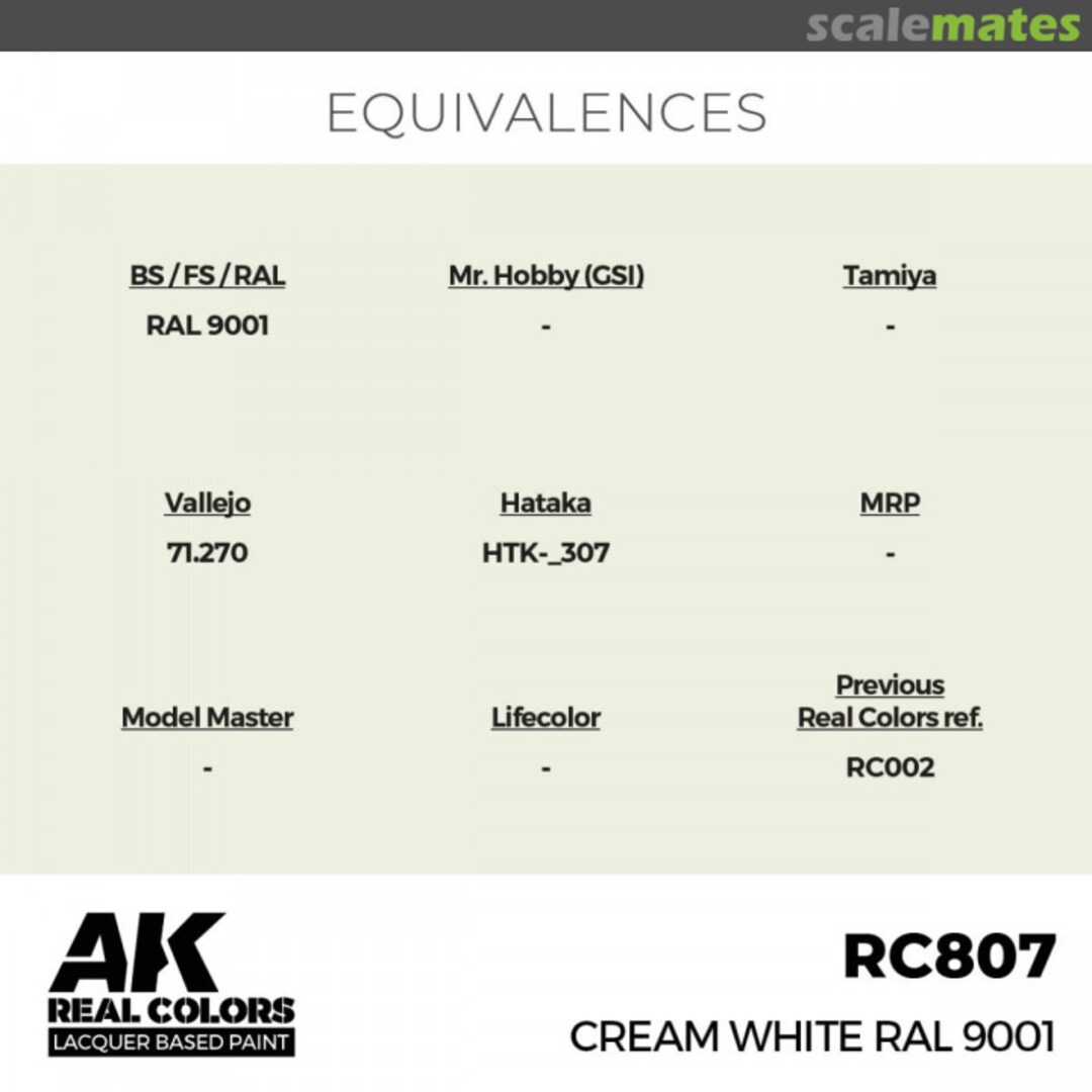 Boxart Cream White RAL 9001 245770 AK Real Colors Boxart Cream White RAL 9001 245770 AK Real Colors