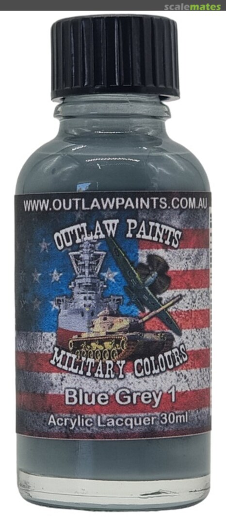 Boxart US Military Colour - Blue Grey 1 OP027MIL Outlaw Paints Boxart US Military Colour - Blue Grey 1 OP027MIL Outlaw Paints