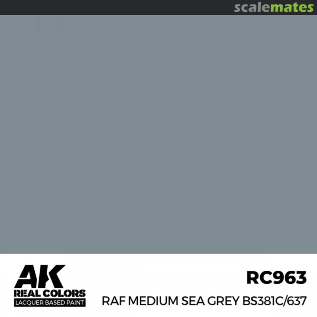 Boxart RAF Medium Sea Grey BS381C/637 AK Real Colors Boxart RAF Medium Sea Grey BS381C/637 AK Real Colors