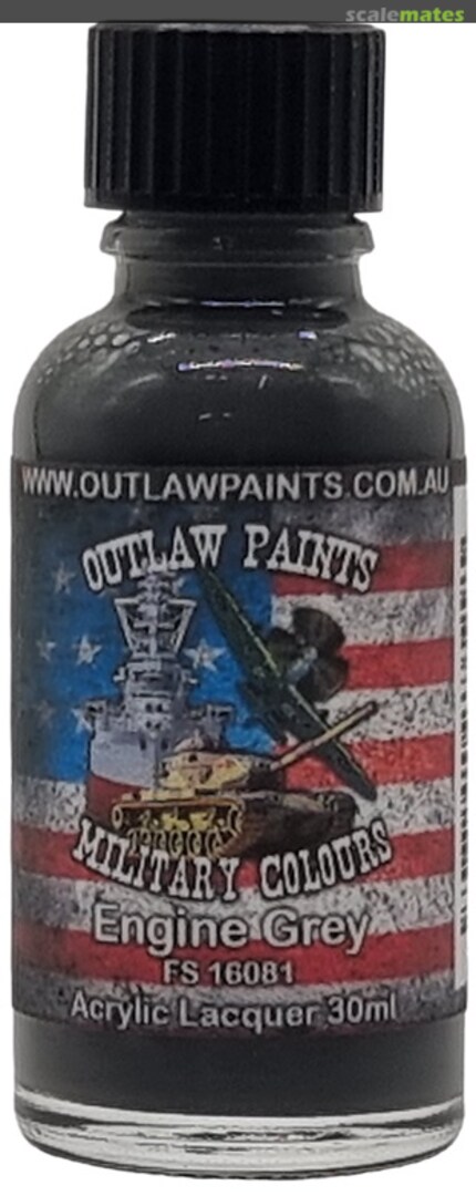 Boxart US Military Colour - Engine Grey FS16081 OP032MIL Outlaw Paints Boxart US Military Colour - Engine Grey FS16081 OP032MIL Outlaw Paints
