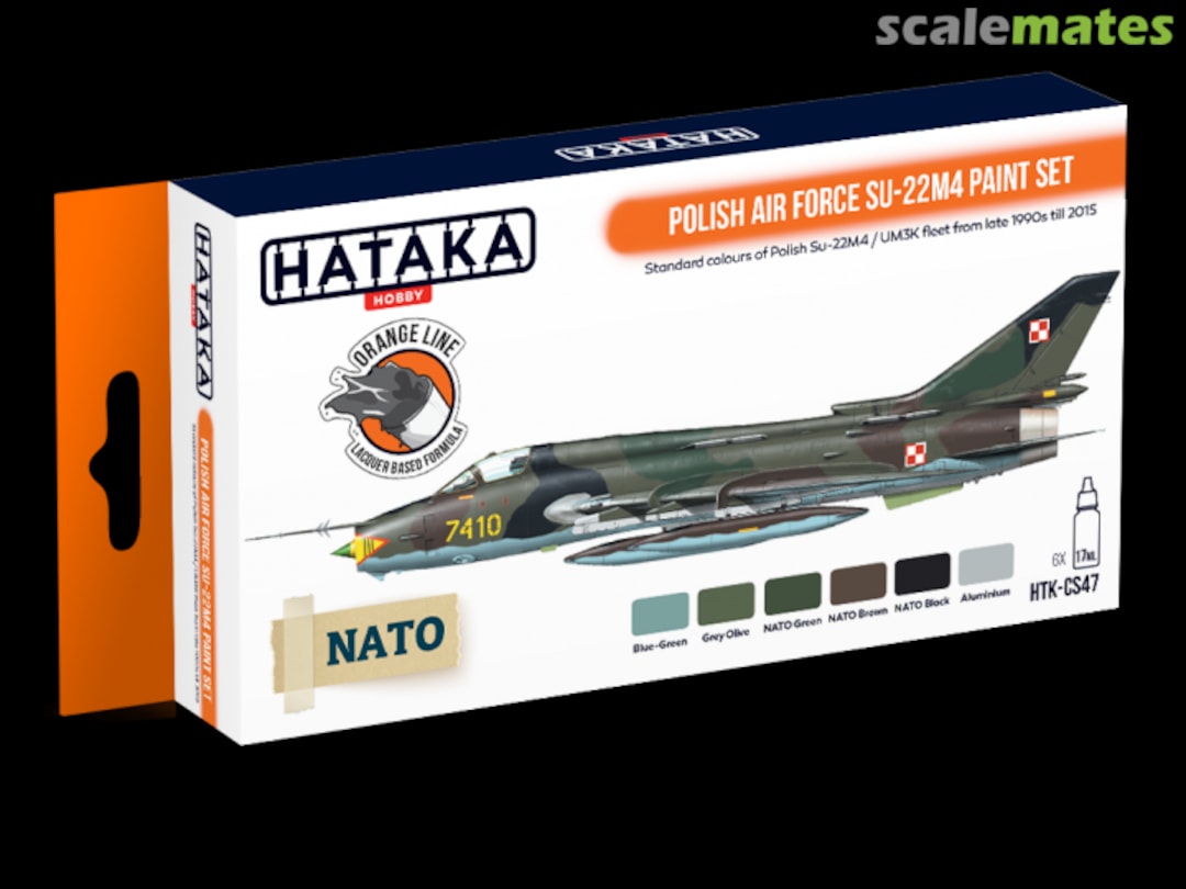 Boxart Polish Air Force Su-22M4 paint set HTK-CS47 Hataka Hobby Orange Line