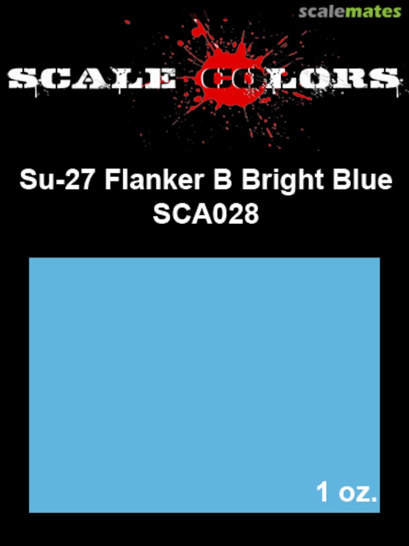 Boxart Su-27 Flanker B Bright Blue Scale Colors Boxart Su-27 Flanker B Bright Blue Scale Colors