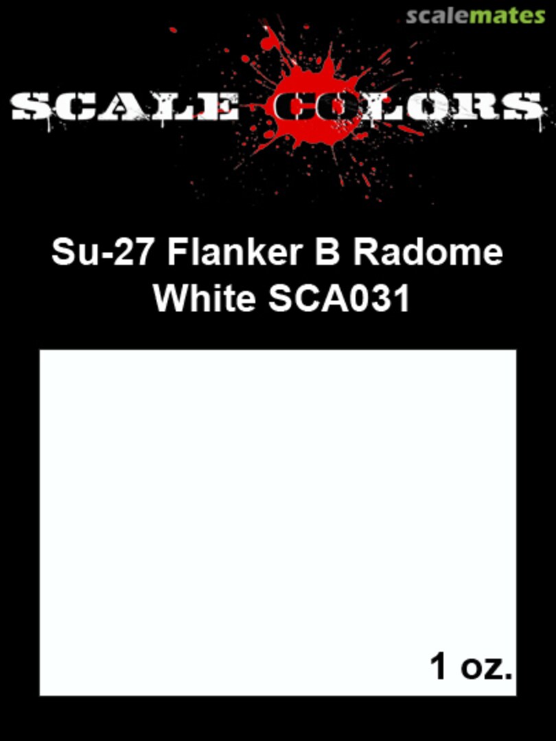 Boxart Su-27 Flanker B Radome White Scale Colors Boxart Su-27 Flanker B Radome White Scale Colors