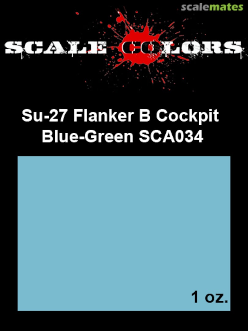 Boxart Su-27 Flanker B Cockpit Blue-Green Scale Colors Boxart Su-27 Flanker B Cockpit Blue-Green Scale Colors