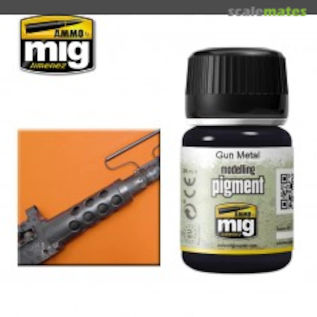 Boxart Modelling Pigment - Gun Metal Ammo by Mig Jimenez Boxart Modelling Pigment - Gun Metal Ammo by Mig Jimenez