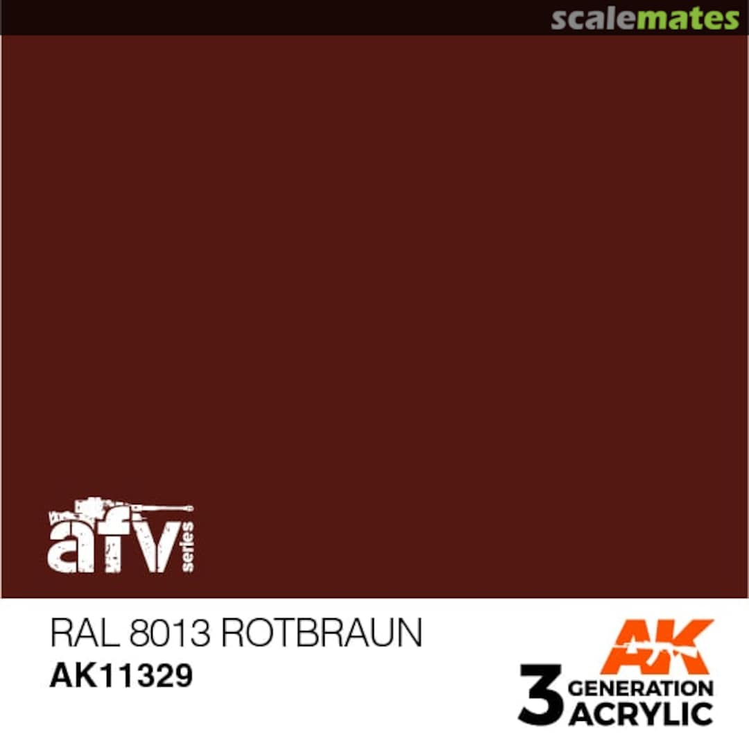 Boxart RAL 8013 Rotbraun AK 3rd Generation - AFV Boxart RAL 8013 Rotbraun AK 3rd Generation - AFV