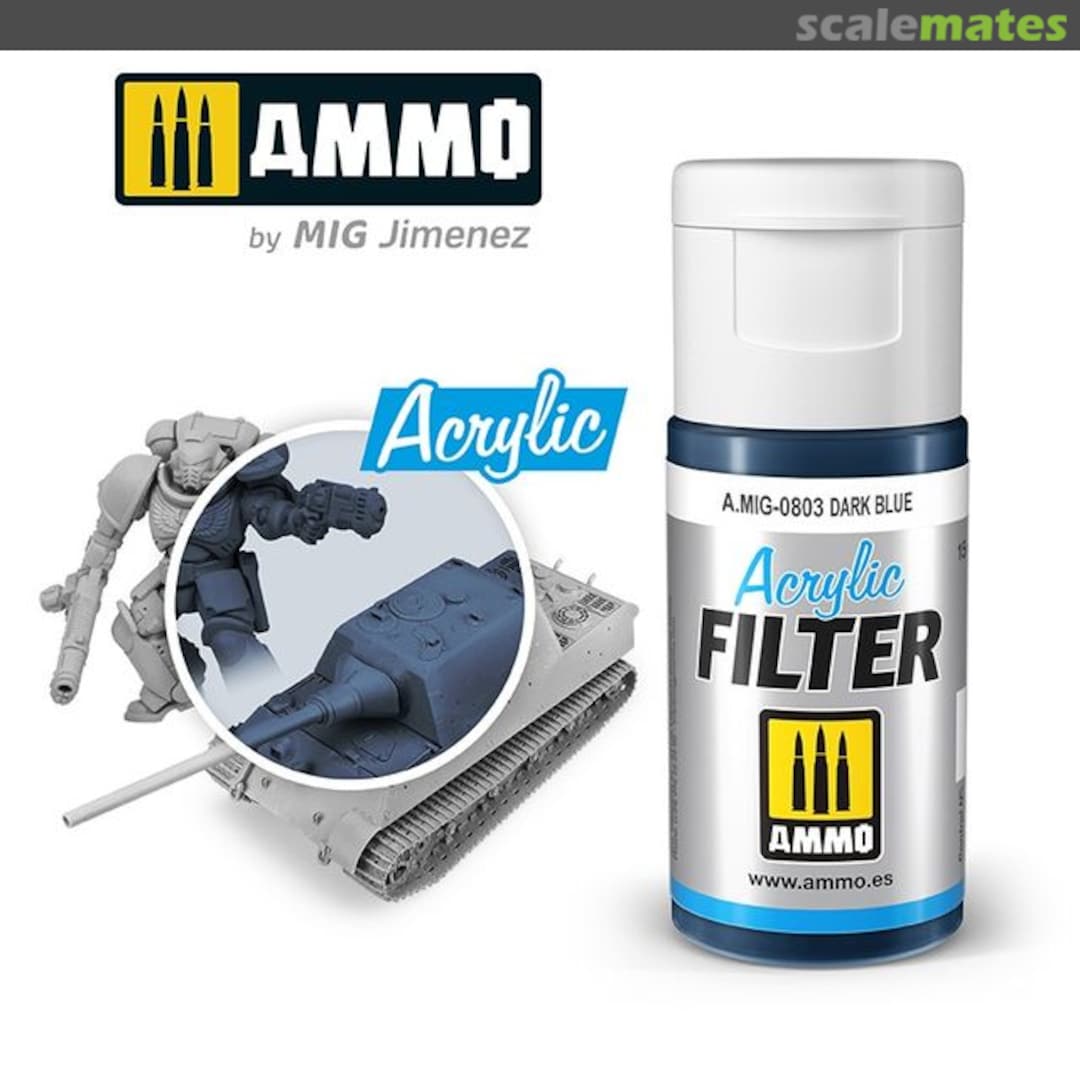 Boxart ACRYLIC FILTER Dark Blue  Ammo by Mig Jimenez