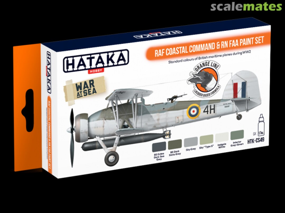 Boxart RAF Coastal Command & RN FAA paint set HTK-CS49 Hataka Hobby Orange Line Boxart RAF Coastal Command & RN FAA paint set HTK-CS49 Hataka Hobby Orange Line