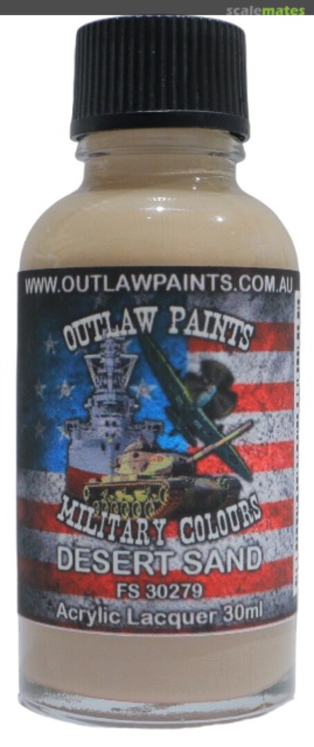 Boxart US Military Colour - Desert Sand FS30279 OP181MIL Outlaw Paints Boxart US Military Colour - Desert Sand FS30279 OP181MIL Outlaw Paints