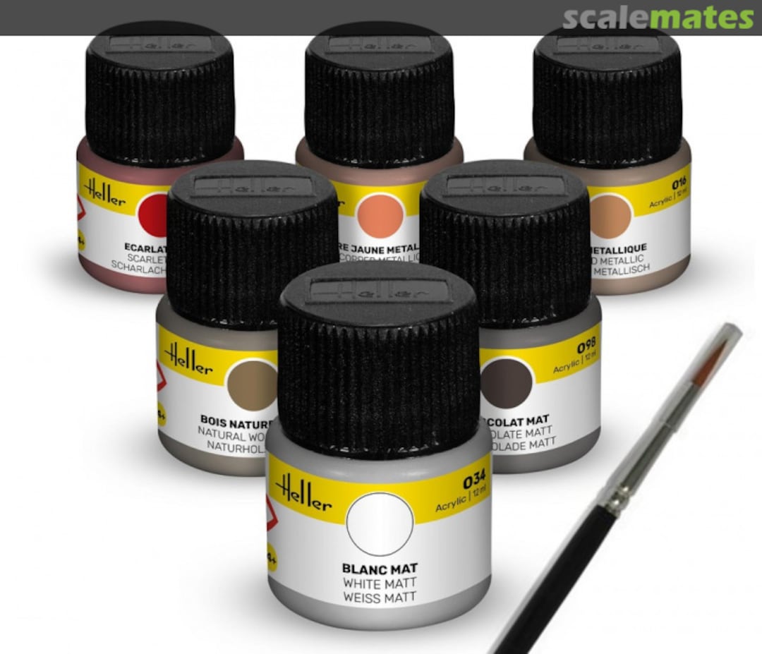 Boxart Colour Set Sailing Ships  Heller Acrylic