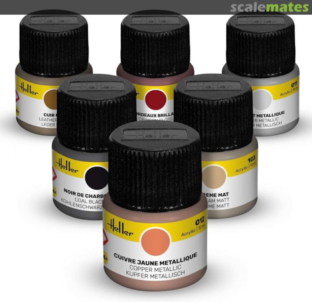 Boxart Colour Set Oldtimer  Heller Acrylic