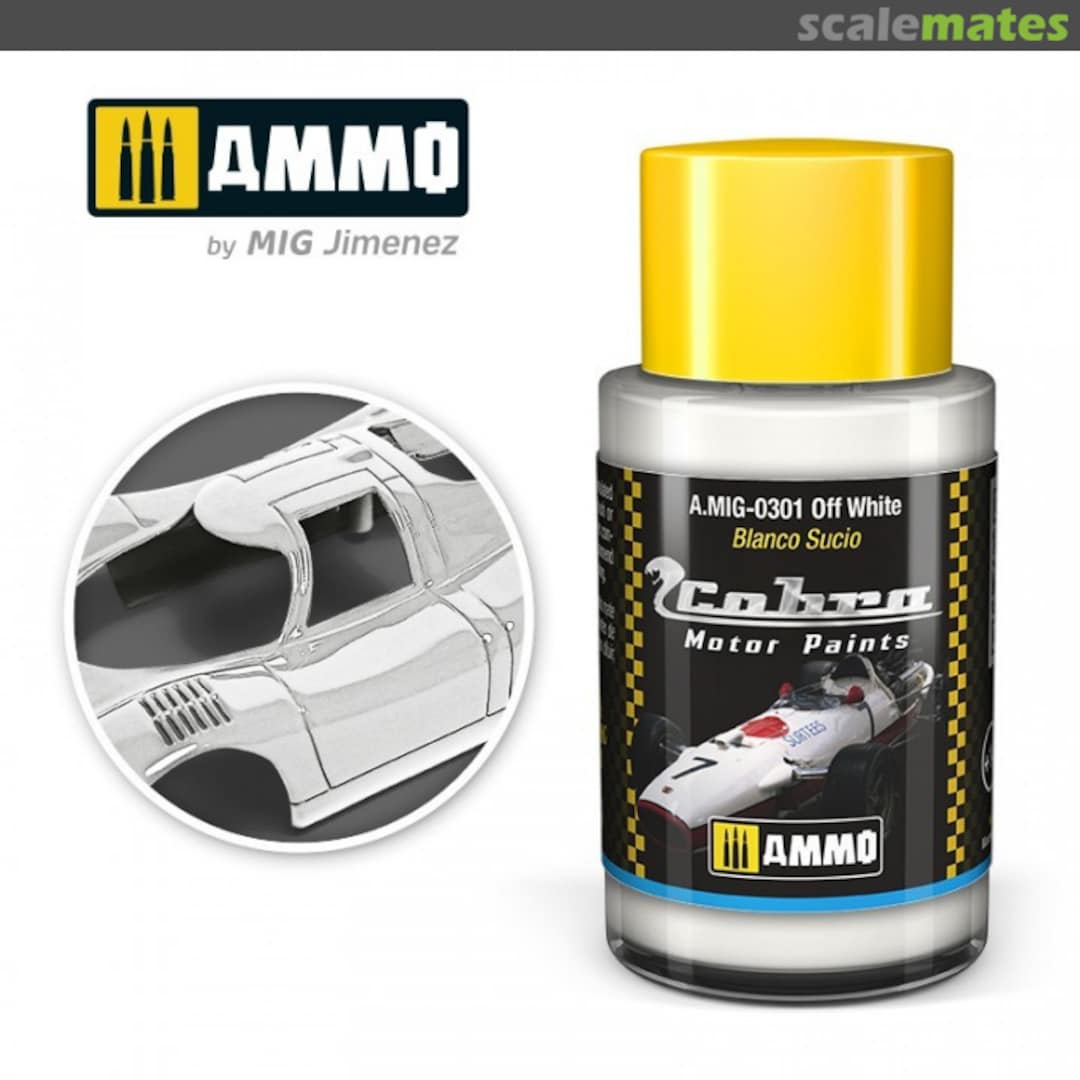 Boxart Off White A.MIG-0301 Cobra Motor Paints Boxart Off White A.MIG-0301 Cobra Motor Paints