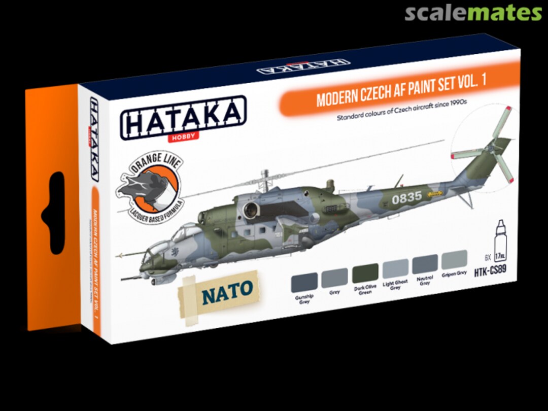 Boxart Modern Czech AF paint set vol.1 HTK-CS89 Hataka Hobby Orange Line