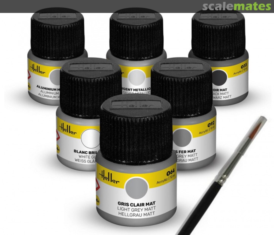 Boxart Colour Set Civil Aircraft  Heller Acrylic