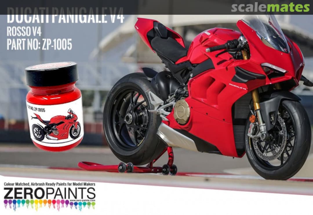 Boxart Ducati Rosso V4 Red Paint for Panigale V4  Zero Paints
