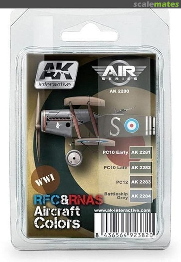Boxart RFC & RNAS Aircraft Colors 2280 AK Interactive Air Series