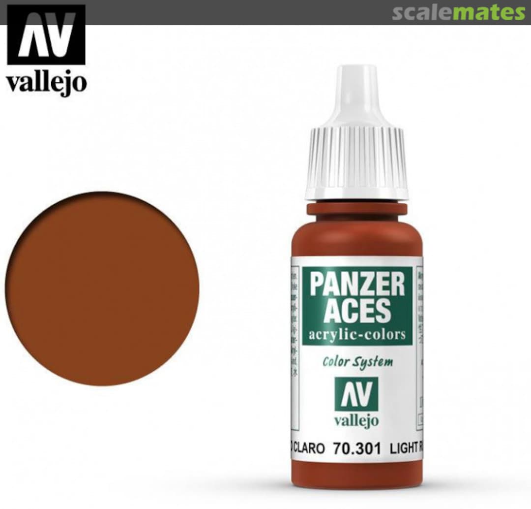 Boxart Light Rust 70.301 Vallejo Panzer Aces Boxart Light Rust 70.301 Vallejo Panzer Aces