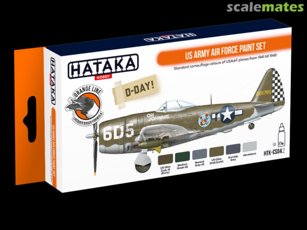 Boxart US Army Air Force paint set HTK-CS04.2 Hataka Hobby Orange Line Boxart US Army Air Force paint set HTK-CS04.2 Hataka Hobby Orange Line