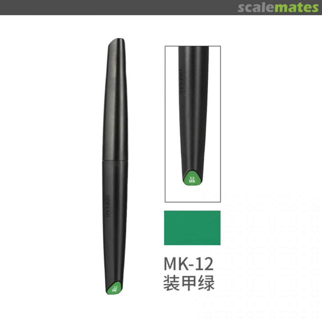 Boxart Soft Tip Acrylic Marker Water Based - Armored Green MK-12 DSPIAE Soft Tipped Markers