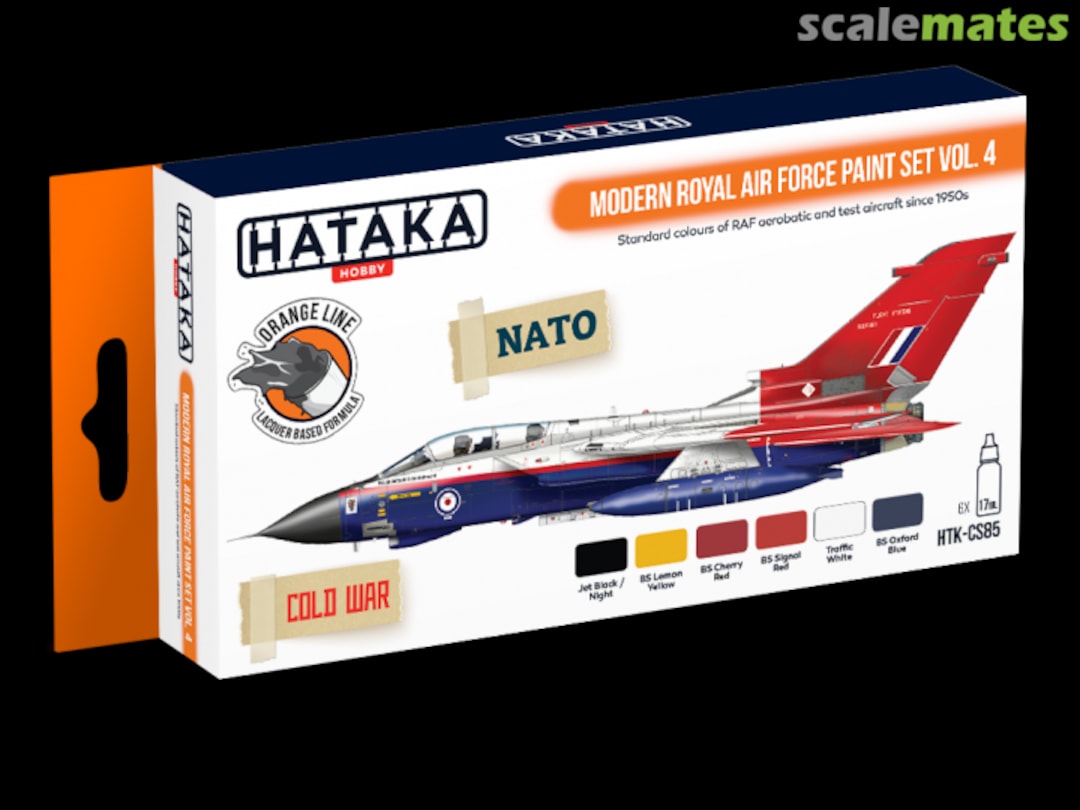 Boxart Modern Royal Air Force Paint set vol. 4 HTK-CS85 Hataka Hobby Orange Line Boxart Modern Royal Air Force Paint set vol. 4 HTK-CS85 Hataka Hobby Orange Line