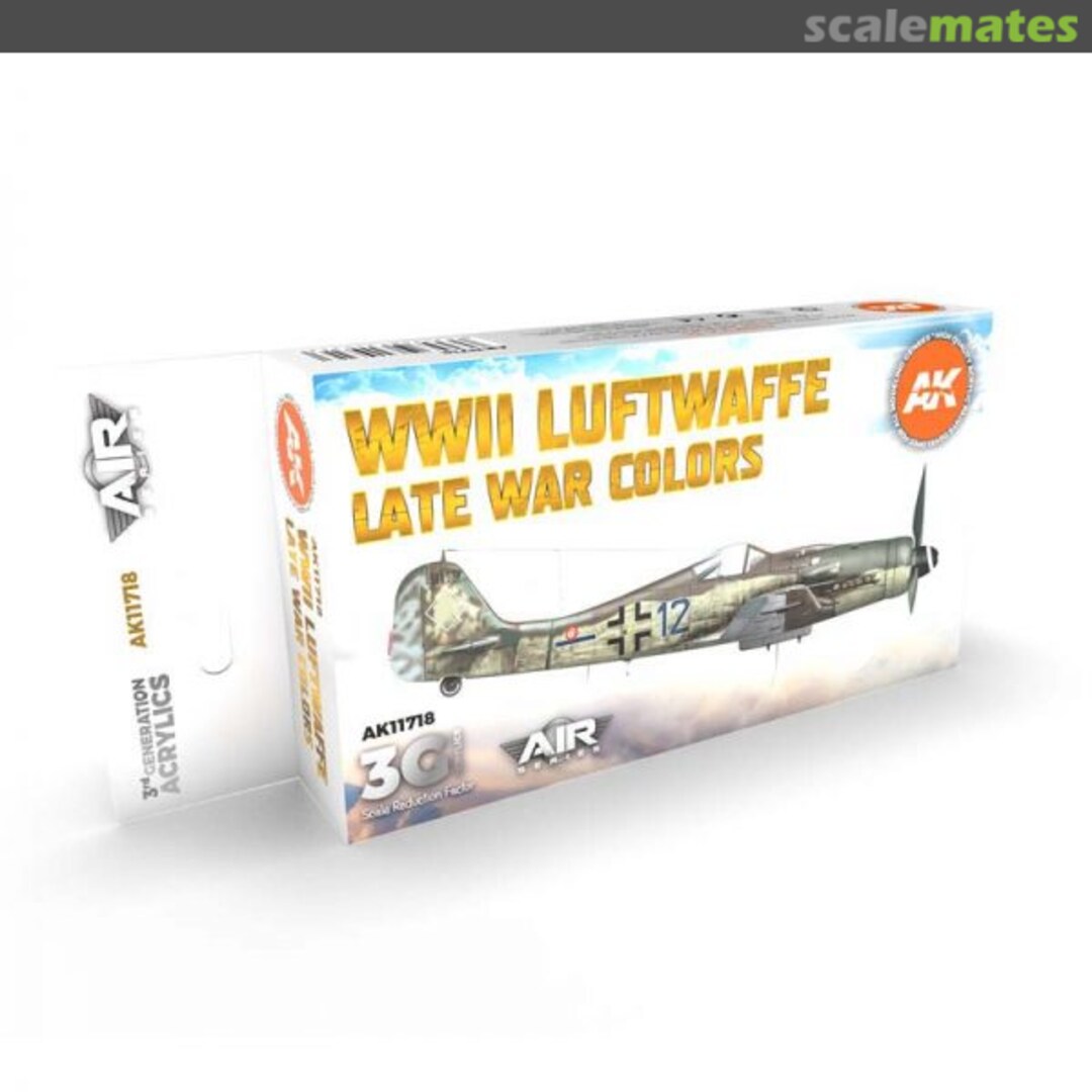 Boxart WWII Luftwaffe Late War Colors AK 11718 AK 3rd Generation - Air
