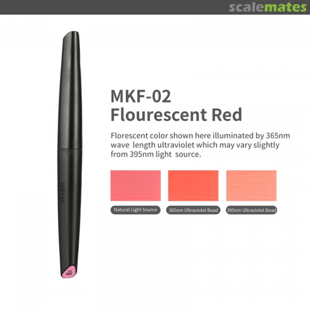 Boxart Soft Tip Acrylic Marker Water Based - Fluorescent Red MKF-02 DSPIAE Soft Tipped Markers