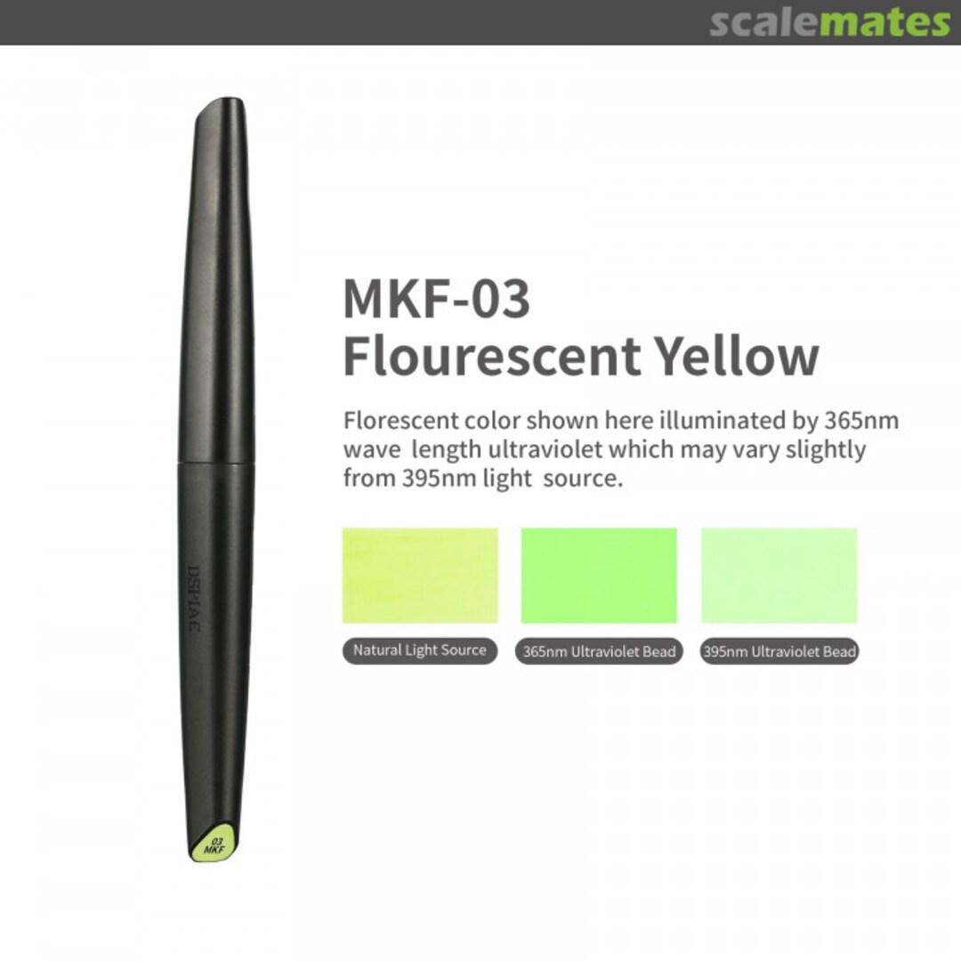 Boxart Soft Tip Acrylic Marker Water Based - Fluorescent Yellow MKF-03 DSPIAE Soft Tipped Markers