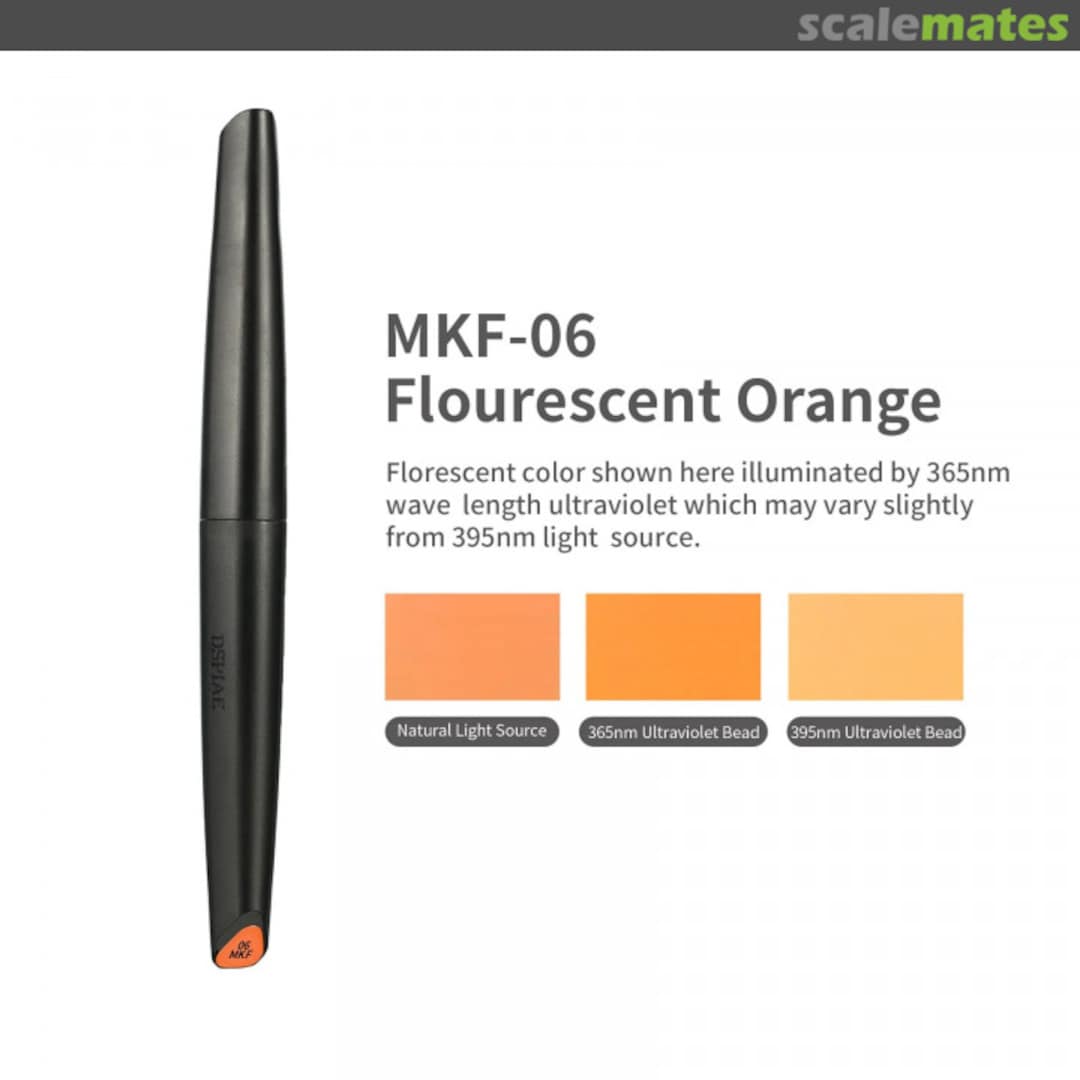 Boxart Soft Tip Acrylic Marker Water Based - Fluorescent Orange MKF-06 DSPIAE Soft Tipped Markers
